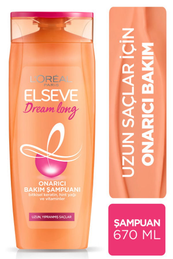 LOreal Paris Elseve Dream Long Onarıcı Bakım Şampuanı 670 ml STD