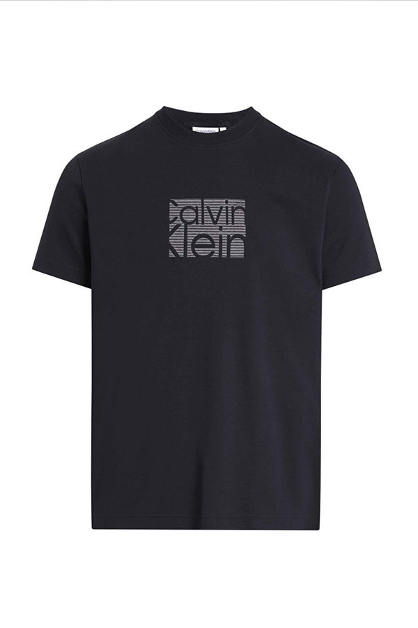 Calvin Klein Baskılı Erkek T-shirt SİYAH