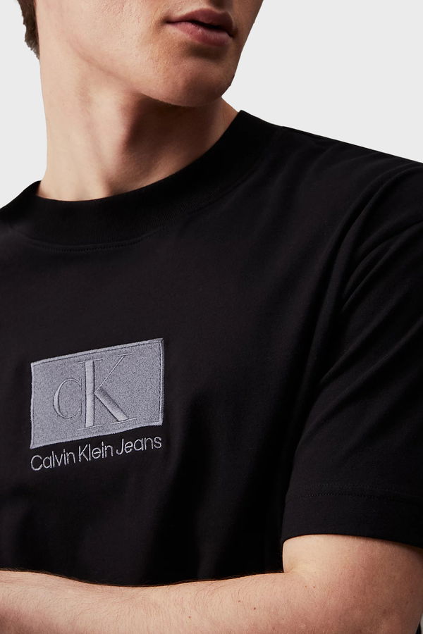 Calvin Klein Baskılı Erkek T-shirt SİYAH