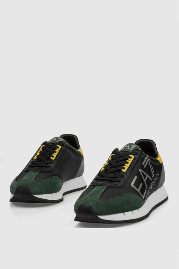Emporio Armani Erkek Spor Ayakkabı SİYAHYEŞİL