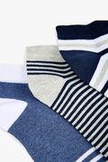 Koton Erkek Çizgili Pamuklu 3lü Patik Çorap Seti Çok Renkli