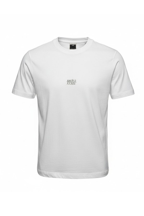 Jack & Jones Baskılı Erkek T-shirt Beyaz