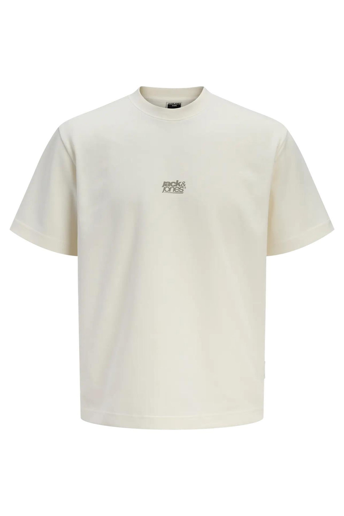 Jack & Jones Baskılı Erkek T-shirt EKRU