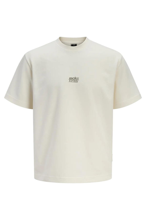 Jack & Jones Baskılı Erkek T-shirt EKRU