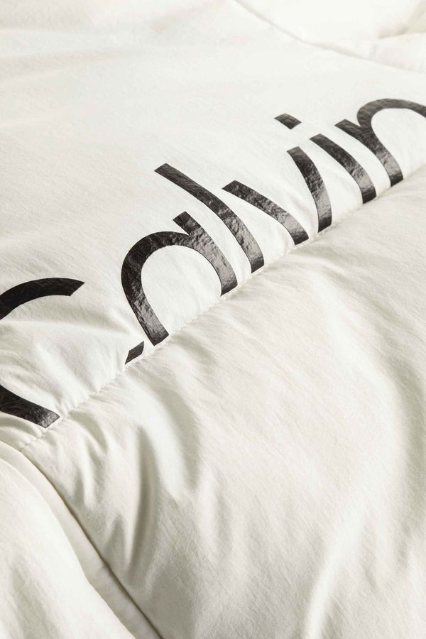 Calvin Klein Erkek Şişme Mont Beyaz