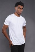 Gabria Eteği Biyeli T-shirt Beyaz