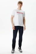 Tommy Hilfiger Baskılı T-shirt BEYAZ