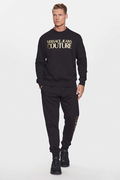 Versace Logo Baskılı Erkek Sweat SIYAH-GOLD