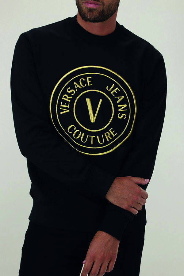 Versace Bisiklet Yaka Sweat SIYAH-GOLD