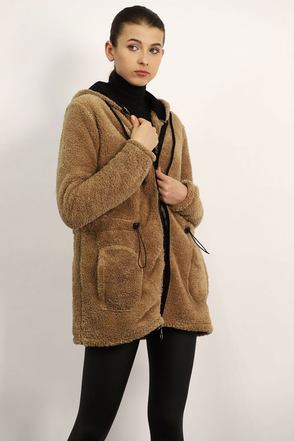 Fermuarlı Sweat CAMEL Fermuarlı Sweat CAMEL