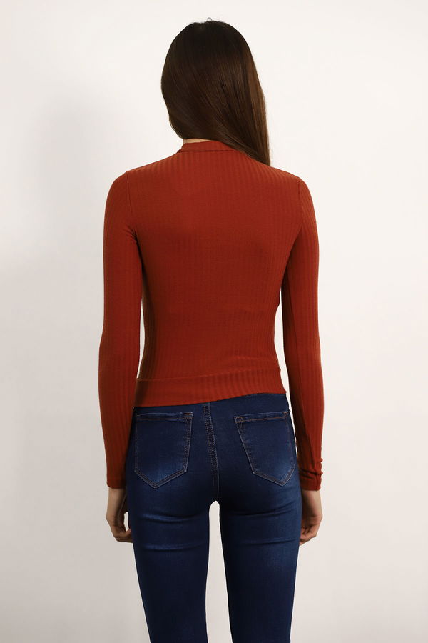 Fitilli Mini Bluz KREMİT Fitilli Mini Bluz KREMİT