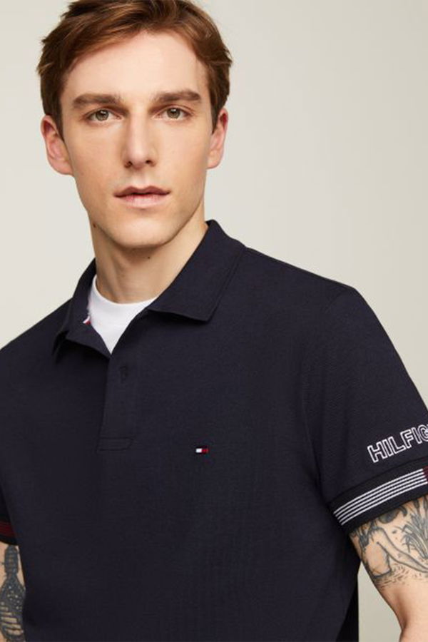 Tommy Hilfiger Polo Yaka Erkek Gömlek LACİVERT