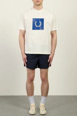 Fred Perry Erkek Bisiklet Yaka T-shirt BEYAZ