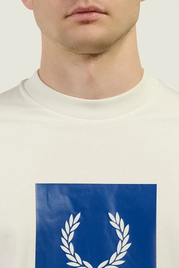 Fred Perry Erkek Bisiklet Yaka T-shirt BEYAZ