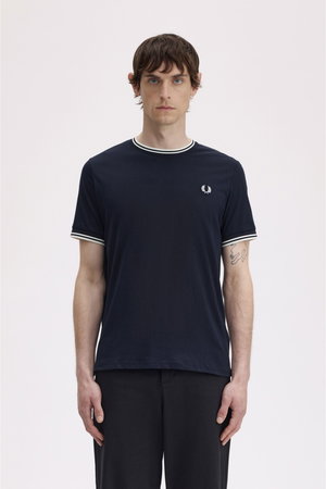 Fred Perry Erkek Bisiklet Yaka T-shirt LACIVERT