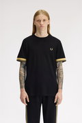 Fred Perry Erkek Bisiklet Yaka T-shirt SIYAH