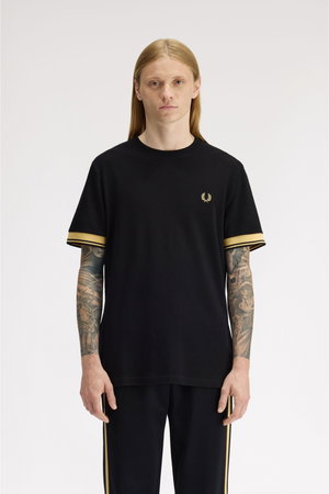 Fred Perry Erkek Bisiklet Yaka T-shirt SIYAH