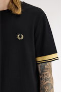 Fred Perry Erkek Bisiklet Yaka T-shirt SIYAH