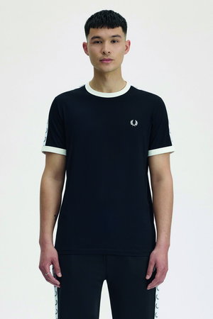 Fred Perry Erkek Bisiklet Yaka T-shirt SIYAH