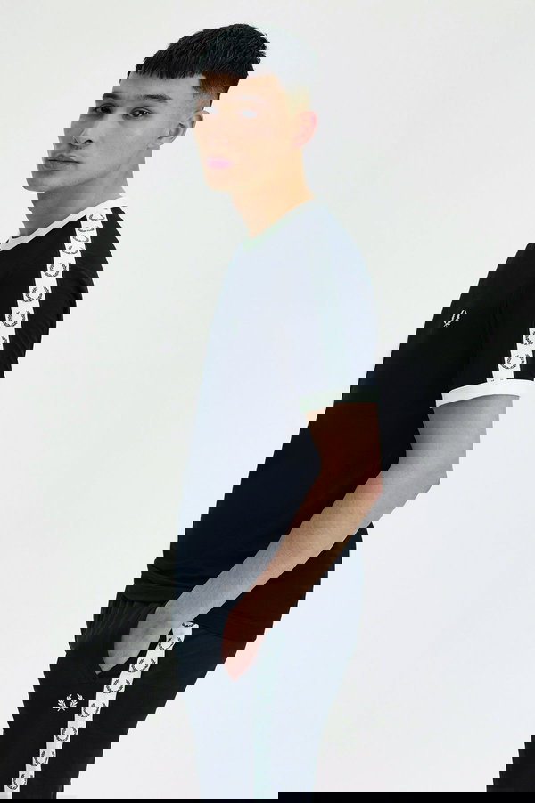 Fred Perry Erkek Bisiklet Yaka T-shirt SIYAH