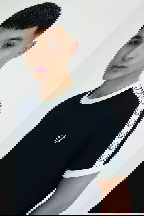 Fred Perry Erkek Bisiklet Yaka T-shirt SIYAH