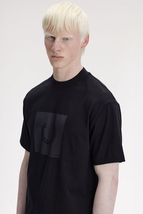 Fred Perry Erkek Bisiklet Yaka T-shirt SIYAH