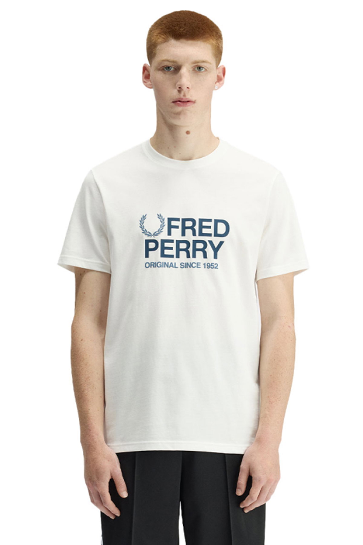 Fred Perry Erkek Bisiklet Yaka T-shirt BEYAZ