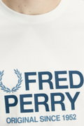 Fred Perry Erkek Bisiklet Yaka T-shirt BEYAZ