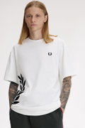 Fred Perry Erkek Bisiklet Yaka T-shirt Beyaz
