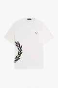 Fred Perry Erkek Bisiklet Yaka T-shirt Beyaz