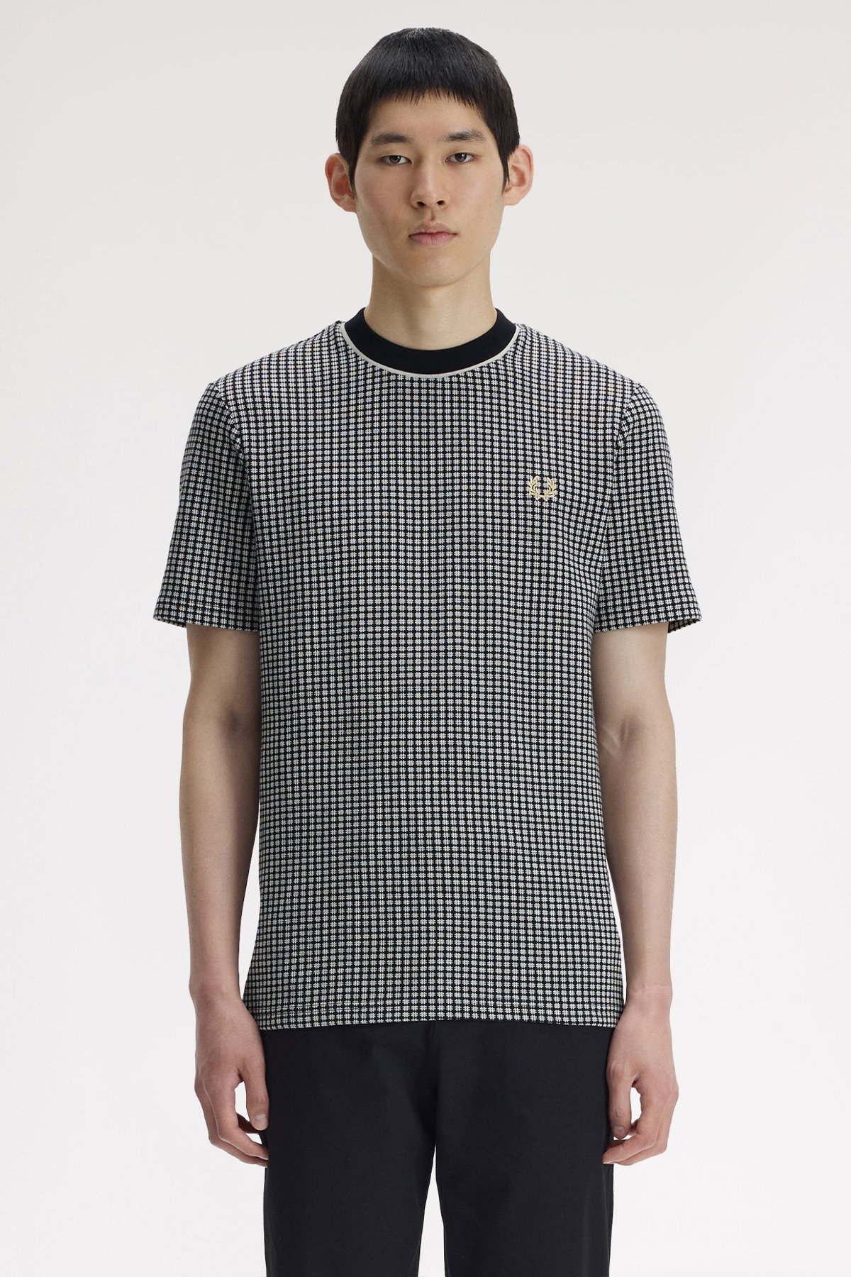 Fred Perry Erkek Bisiklet Yaka T-shirt SIYAH