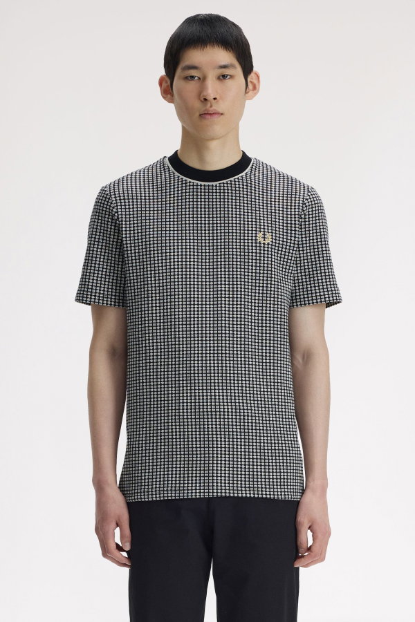 Fred Perry Erkek Bisiklet Yaka T-shirt SIYAH