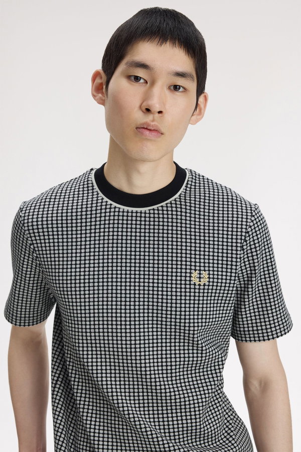 Fred Perry Erkek Bisiklet Yaka T-shirt SIYAH