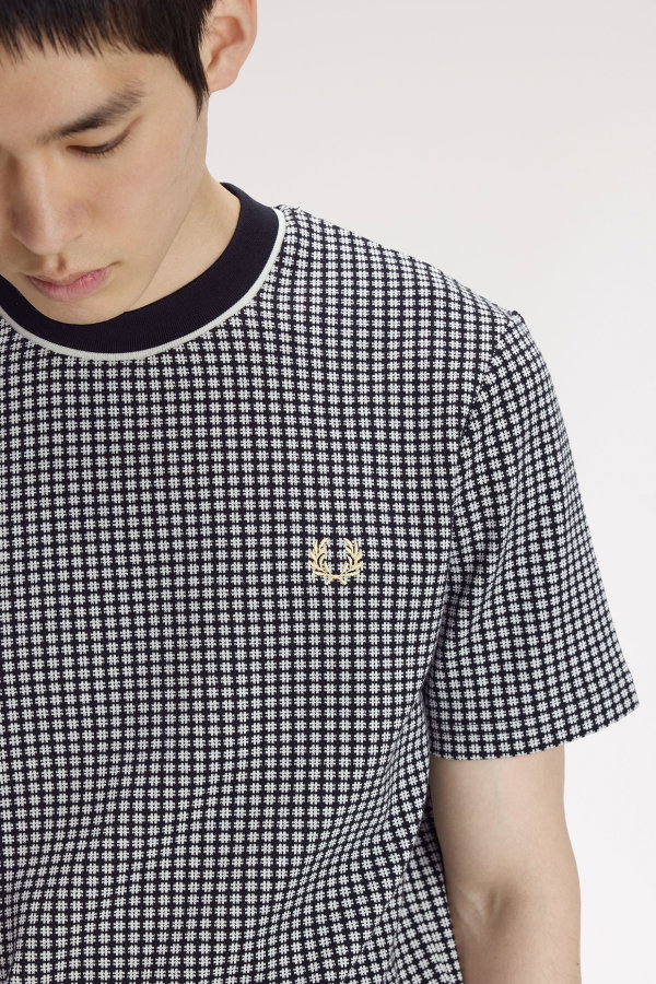 Fred Perry Erkek Bisiklet Yaka T-shirt SIYAH