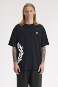 Fred Perry Erkek Bisiklet Yaka T-shirt SIYAH