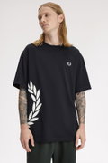 Fred Perry Erkek Bisiklet Yaka T-shirt SIYAH