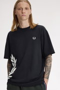 Fred Perry Erkek Bisiklet Yaka T-shirt SIYAH