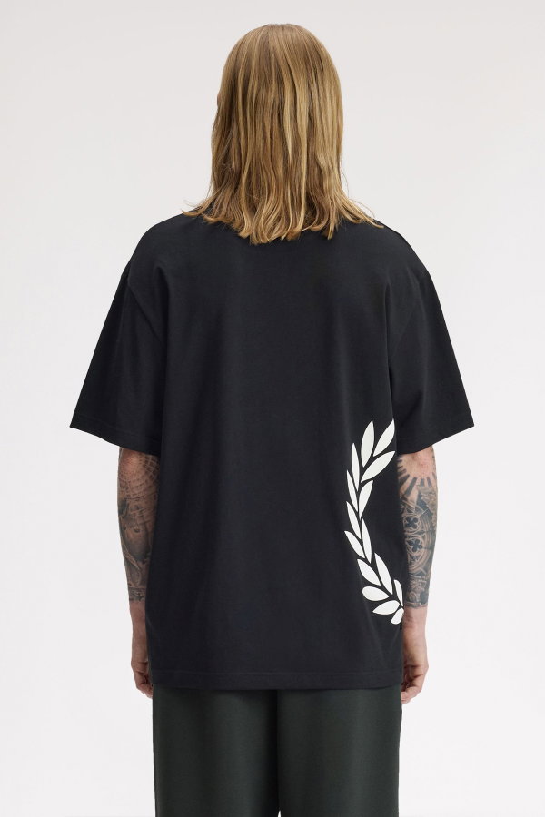 Fred Perry Erkek Bisiklet Yaka T-shirt SIYAH