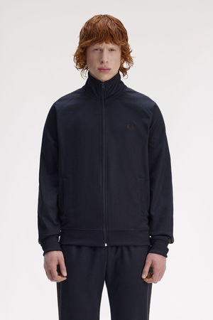 Fred Perry Erkek Fermuarlı Sweatshirt LACIVERT