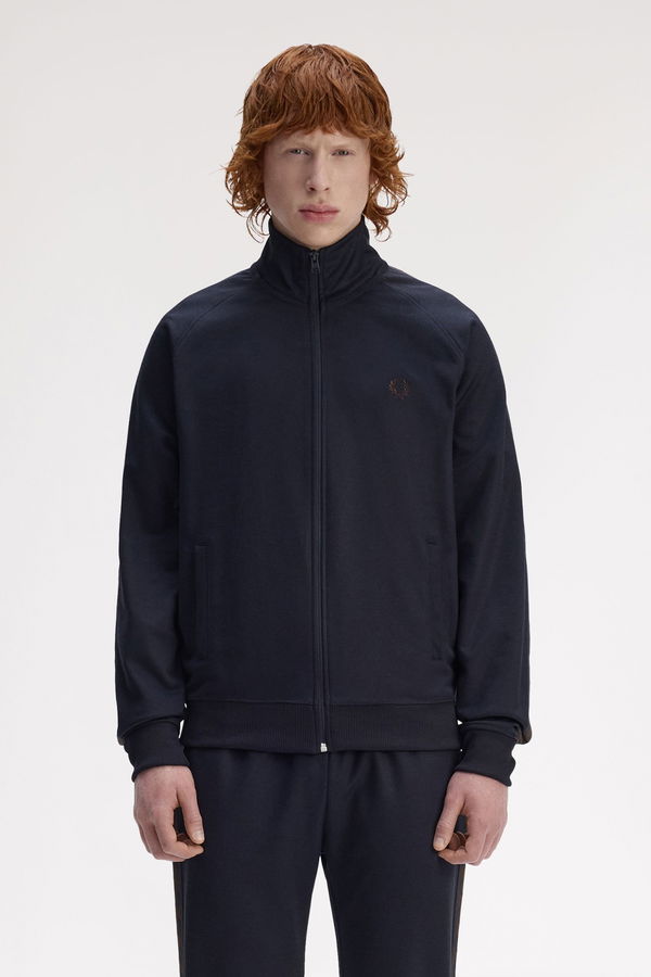 Fred Perry Erkek Fermuarlı Sweatshirt LACIVERT