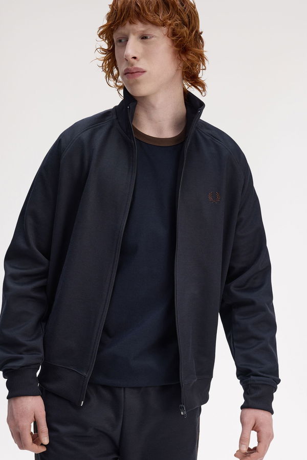 Fred Perry Erkek Fermuarlı Sweatshirt LACIVERT