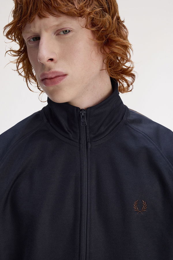 Fred Perry Erkek Fermuarlı Sweatshirt LACIVERT