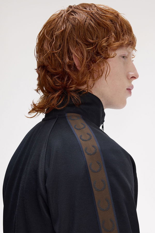 Fred Perry Erkek Fermuarlı Sweatshirt LACIVERT