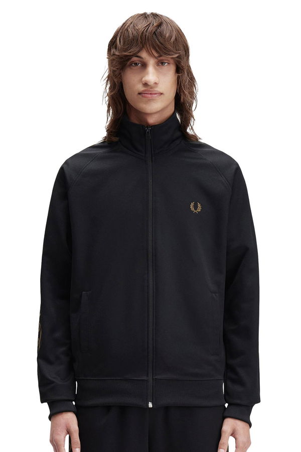Fred Perry Erkek Fermuarlı Sweatshirt SIYAH