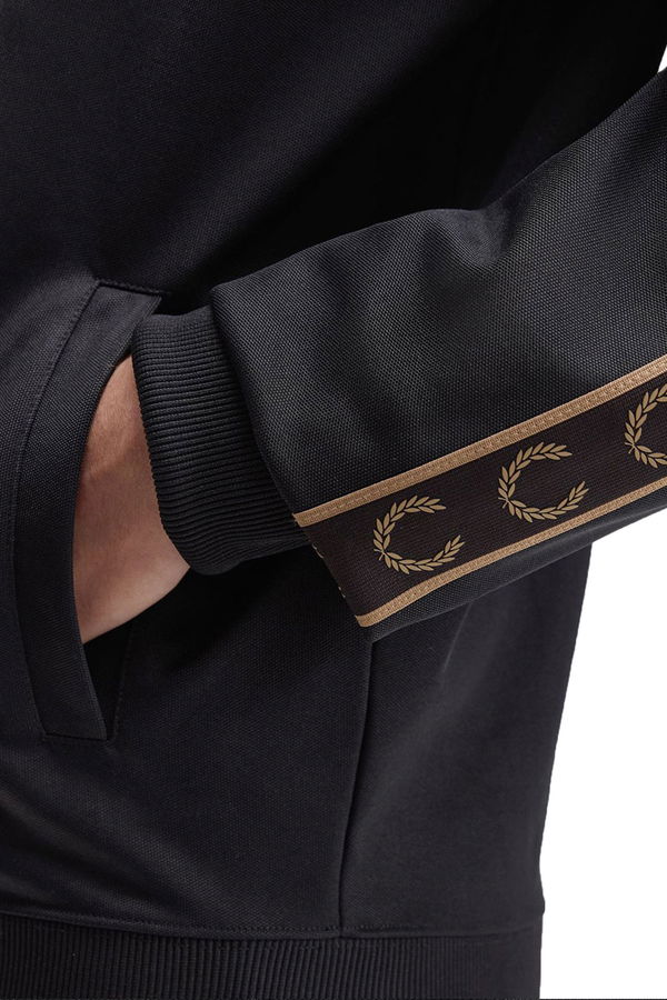 Fred Perry Erkek Fermuarlı Sweatshirt SIYAH