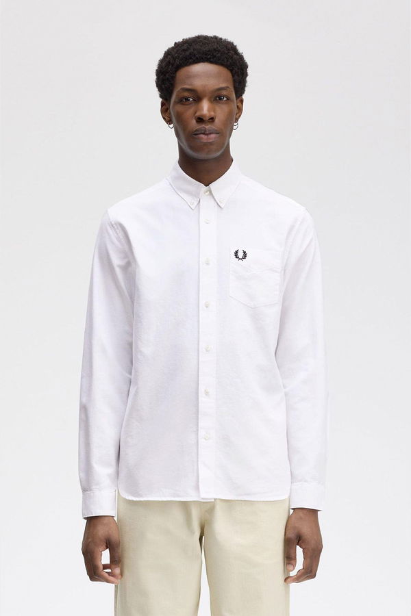Fred Perry Erkek Gömlek Beyaz