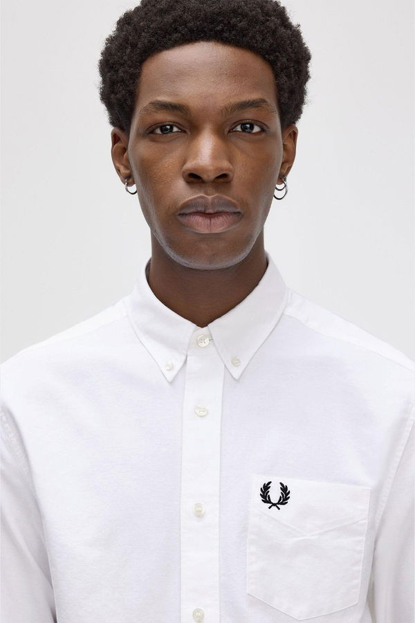 Fred Perry Erkek Gömlek Beyaz