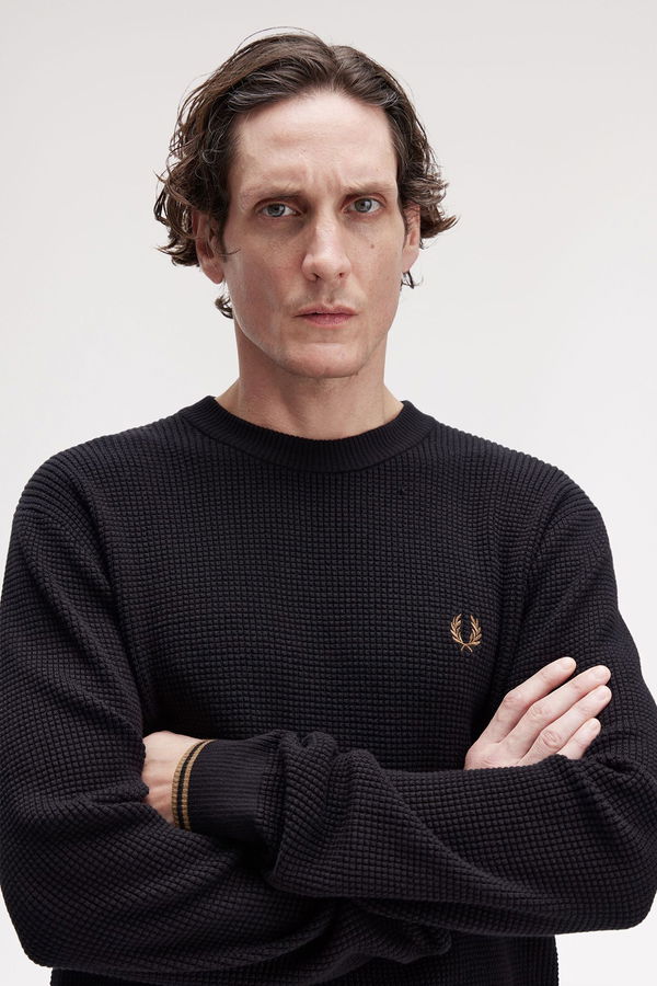 Fred Perry Erkek Kazak SIYAH