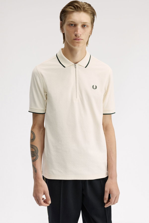 Fred Perry Erkek Polo Yaka T-shirt EKRU