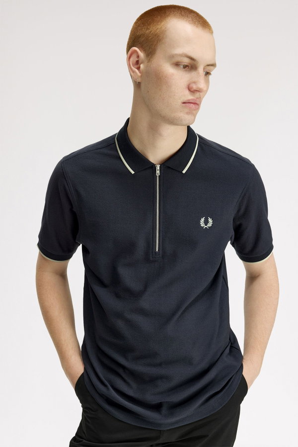 Fred Perry Erkek Polo Yaka T-shirt LACIVERT